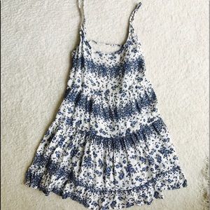 Beautiful Blue Floral Flowy Brandy Melville Dress